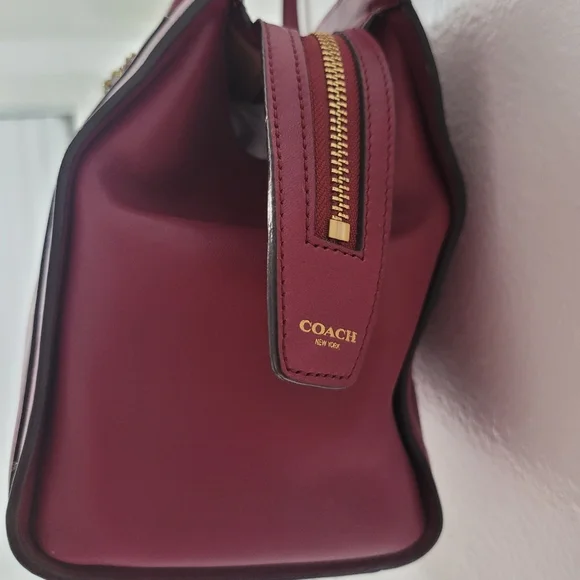 Coach Magenta Leather Chelsea Carryall Satchel - Picture 7 of 16